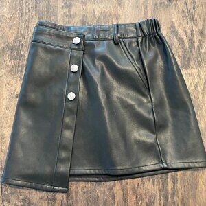 Girls Calvin Klein Size 8/10 Pleather Vegan Skirt